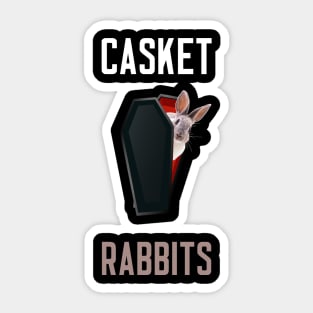 Casket Rabbits Sticker